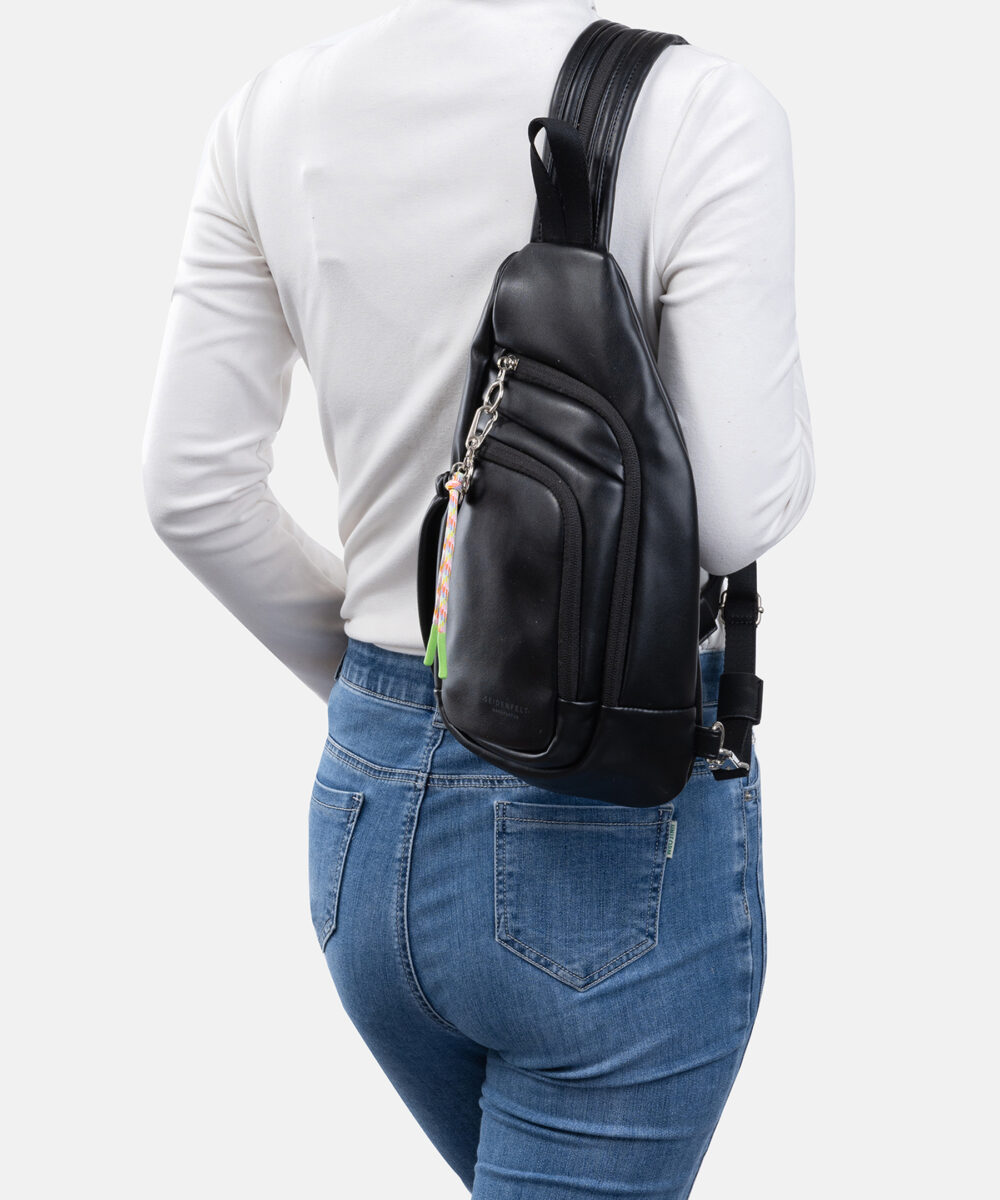 SEIDENFELT Tasche Laanila Hybrid Backpack Black Tragebild OS