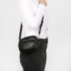 SEIDENFELT Tasche Kaavi Puffy Crossbag Black Tragebild OS