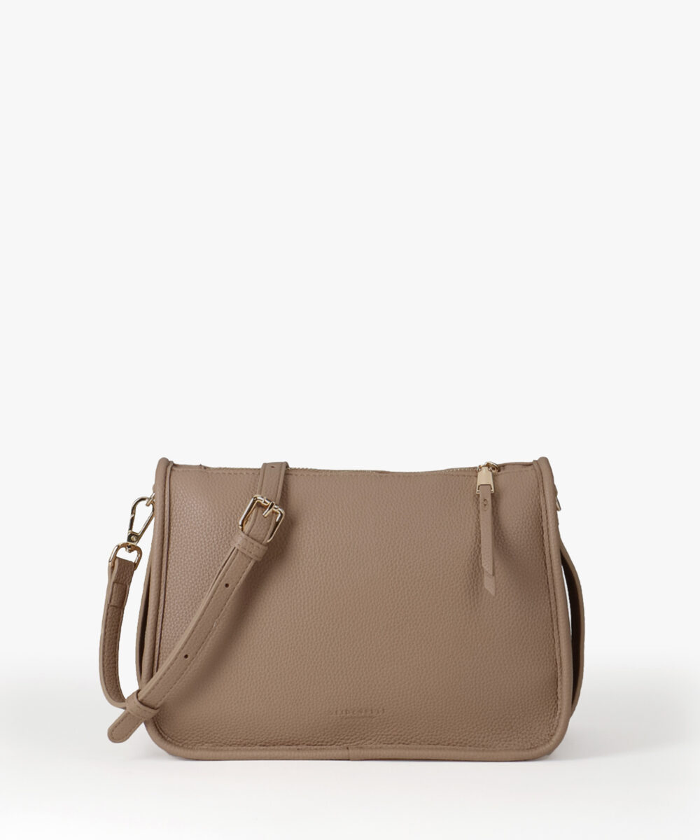 SEIDENFELT Tasche Svedala Midi Crossbag Smooth Taupe OS