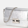 SEIDENFELT Tasche Sandby Box Crossbag Crinkle Silver OS