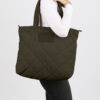 SEIDENFELT Tasche Hetta Shopper Khaki Tragebild OS